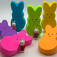 Large Easter Peep Kids Bath Bomb with Bunny Figure Toy Inside - Berwyn Betty's Bath & Body Shop