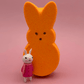 Large Easter Peep Kids Bath Bomb with Bunny Figure Toy Inside - Berwyn Betty's Bath & Body Shop