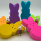Large Easter Peep Kids Bath Bomb with Bunny Figure Toy Inside - Berwyn Betty's Bath & Body Shop