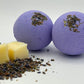 Lavender Scented Bath Bombs with Handmade Soap Inside - 2 ct - Berwyn Betty's Bath & Body Shop