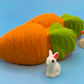 Limited - Edition Carrot Kids Bath Bomb with Little Bunny Figure Inside - Berwyn Betty's Bath & Body Shop