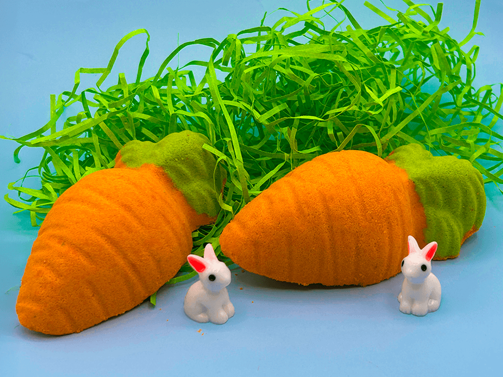 Limited - Edition Carrot Kids Bath Bomb with Little Bunny Figure Inside - Berwyn Betty's Bath & Body Shop