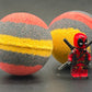 LIMITED EDITION: Deadpool Superhero Bath Bomb with Toy Figure Inside - Berwyn Betty's Bath & Body Shop