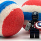 LIMITED EDITION DROP: Captain America Superhero Bath Bomb with Toy Figure Inside - Berwyn Betty's Bath & Body Shop