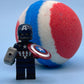 LIMITED EDITION DROP: Captain America Superhero Bath Bomb with Toy Figure Inside - Berwyn Betty's Bath & Body Shop