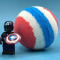 LIMITED EDITION DROP: Captain America Superhero Bath Bomb with Toy Figure Inside - Berwyn Betty's Bath & Body Shop