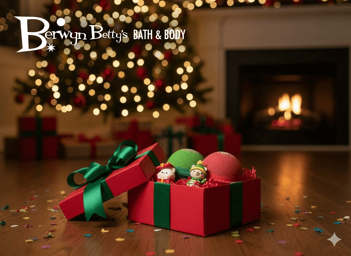 LIMITED EDITION HOLIDAY ORNAMENTS Kids Bath Bomb Set - 2 ct - Berwyn Betty's Bath & Body Shop