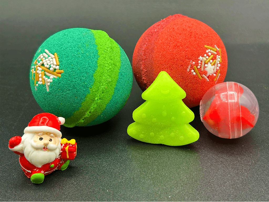 LIMITED EDITION HOLIDAY ORNAMENTS Kids Bath Bomb Set - 2 ct - Berwyn Betty's Bath & Body Shop