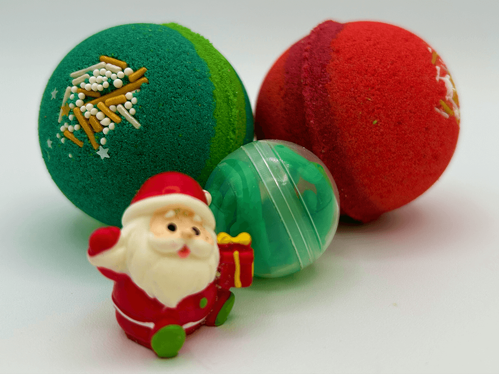 LIMITED EDITION HOLIDAY ORNAMENTS Kids Bath Bomb Set - 2 ct - Berwyn Betty's Bath & Body Shop