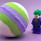 LIMITED EDITION: Joker Superhero Bath Bomb with Toy Figure Inside - Berwyn Betty's Bath & Body Shop