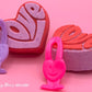 LIMITED EDITION VALENTINE LOVE Kids Bath Bomb with Heart Flinger Toy Inside - Berwyn Betty's Bath & Body Shop