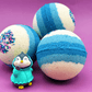 LIMITED EDITION WINTER PENGUIN Kids Bath Bomb with Toy Penguin Inside - Berwyn Betty's Bath & Body Shop