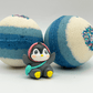 LIMITED EDITION WINTER PENGUIN Kids Bath Bomb with Toy Penguin Inside - Berwyn Betty's Bath & Body Shop