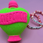 LOVE POTION Kids Bath Bomb with Valentine’s Day Beaded Bracelet Inside - Berwyn Betty's Bath & Body Shop