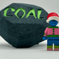 Lump of Coal Christmas Kids Bath Bomb with Grinch Toy Inside - Berwyn Betty's Bath & Body Shop