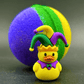MARDI GRAS Kids Bath Bomb with Mardi Gras Duck Inside - Berwyn Betty's Bath & Body Shop