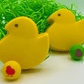 Marshmallow Chick Kids Bath Bomb with Easter Rubber Ball Inside - Berwyn Betty's Bath & Body Shop