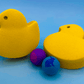 Marshmallow Chick Kids Bath Bomb with Easter Rubber Ball Inside - Berwyn Betty's Bath & Body Shop