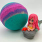 Mermaid Kids Bath Bomb with Mermaid Toy Inside - Berwyn Betty's Bath & Body Shop