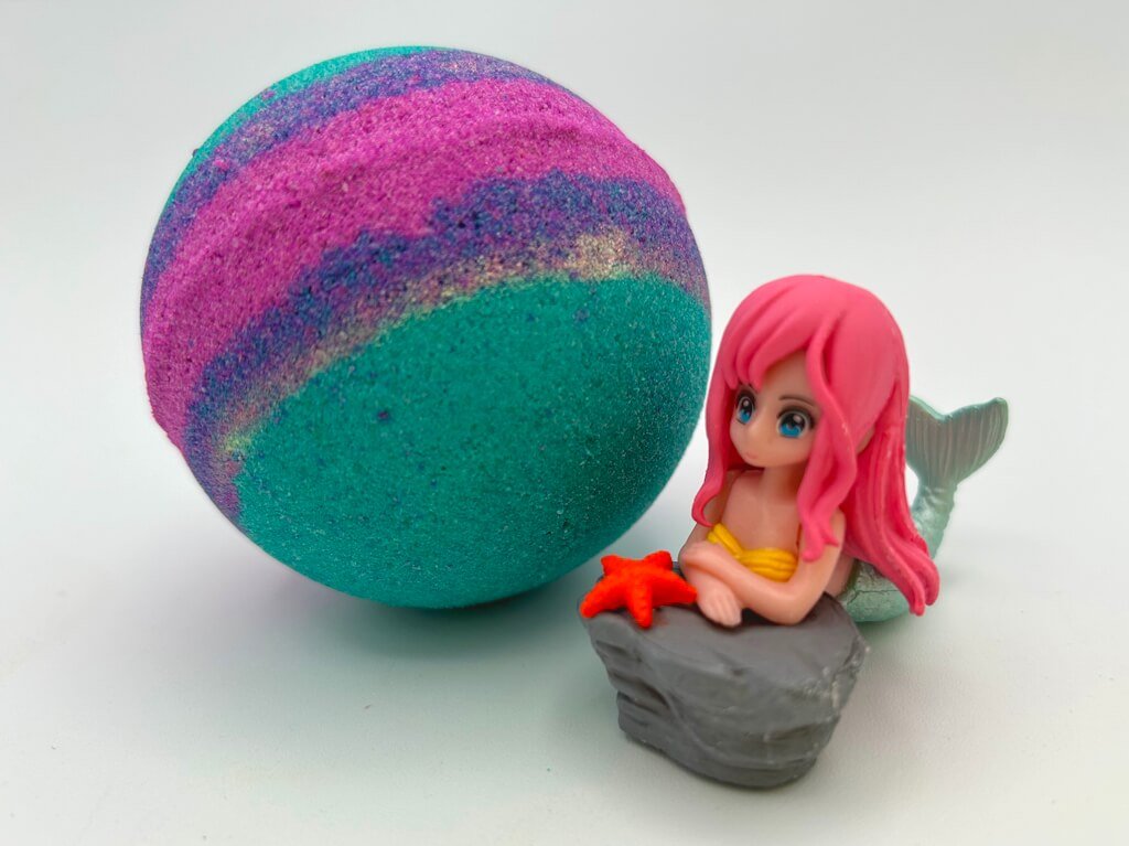 Mermaid Kids Bath Bomb with Mermaid Toy Inside - Berwyn Betty's Bath & Body Shop