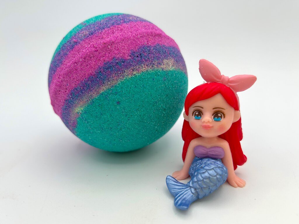 Mermaid Kids Bath Bomb with Mermaid Toy Inside - Berwyn Betty's Bath & Body Shop