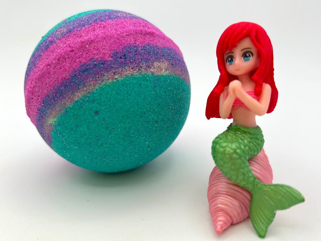 Mermaid Kids Bath Bomb with Mermaid Toy Inside - Berwyn Betty's Bath & Body Shop