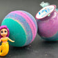 Mermaid Kids Bath Bomb with Mermaid Toy Inside - Berwyn Betty's Bath & Body Shop