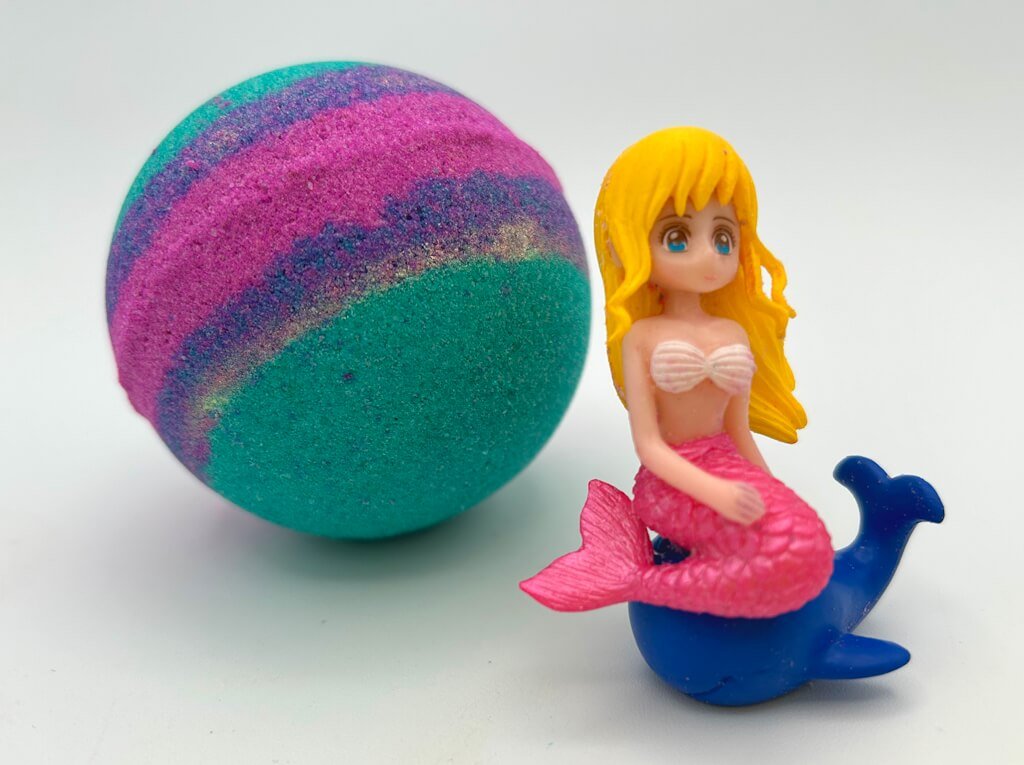 Mermaid Kids Bath Bomb with Mermaid Toy Inside - Berwyn Betty's Bath & Body Shop