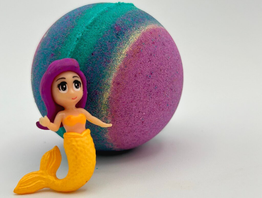 Mermaid Kids Bath Bomb with Mermaid Toy Inside - Berwyn Betty's Bath & Body Shop