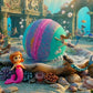 Mermaid Kids Bath Bomb with Mermaid Toy Inside - Berwyn Betty's Bath & Body Shop
