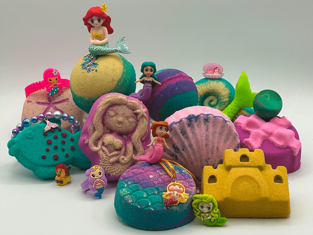 Mermaids Kids Bath Bomb Collection Box– 6 ct - Berwyn Betty's Bath & Body Shop