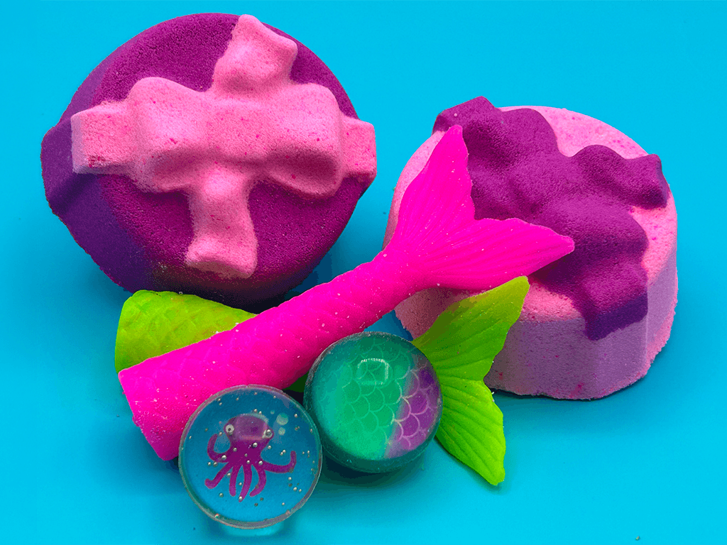 Mermaids Kids Bath Bomb Collection Box– 6 ct - Berwyn Betty's Bath & Body Shop