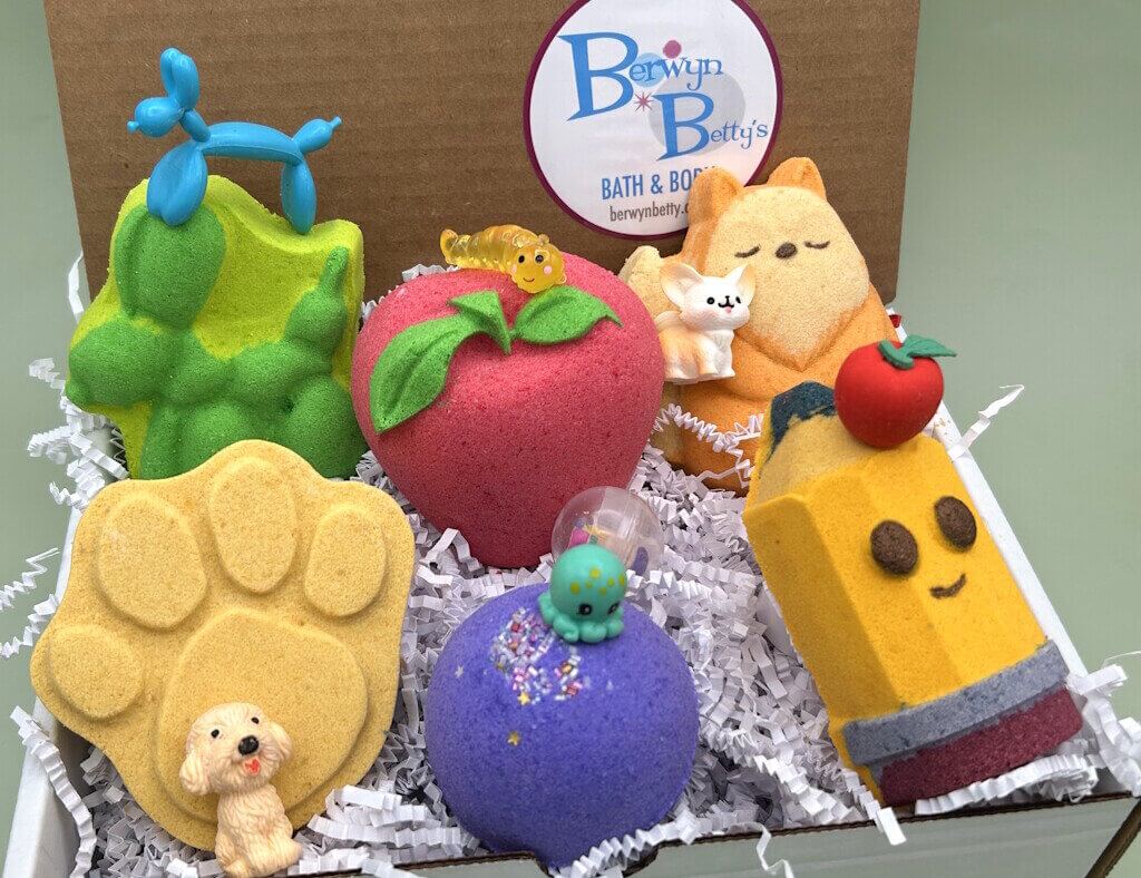 Monthly Kids Bath Bomb Subscription Service - Berwyn Betty's Bath & Body Shop