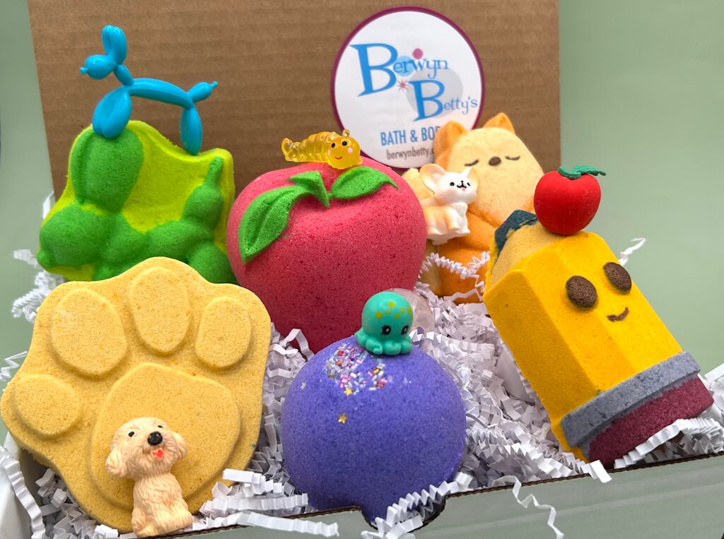 Monthly Kids Bath Bomb Subscription Service - Berwyn Betty's Bath & Body Shop