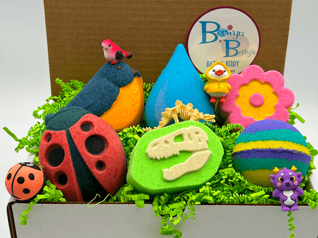 Monthly Kids Bath Bomb Subscription Service - Berwyn Betty's Bath & Body Shop