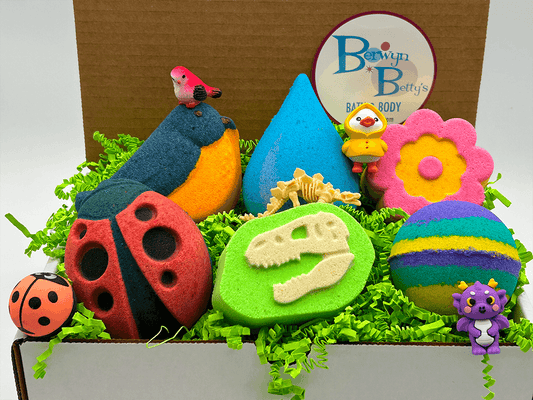 Monthly Kids Bath Bomb Subscription Service - Berwyn Betty's Bath & Body Shop