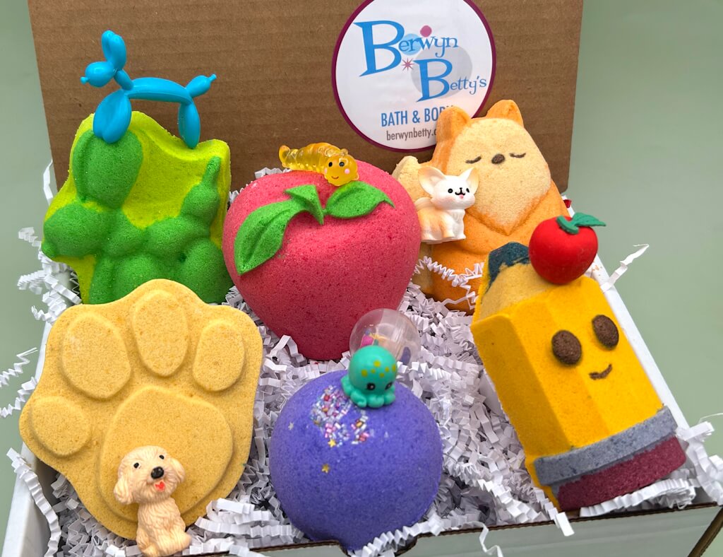 Monthly Kids Bath Bomb Subscription Service - Berwyn Betty's Bath & Body Shop