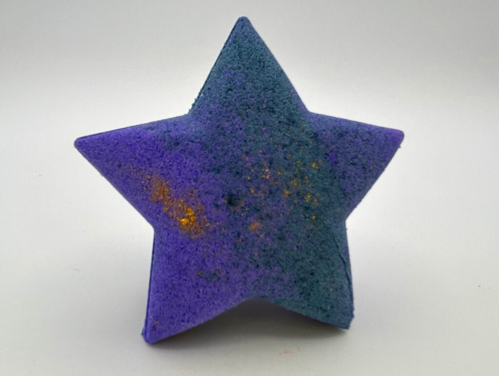 Night Star Kids Bath Bomb with Outer Space Rubber Ball Inside - Berwyn Betty's Bath & Body Shop