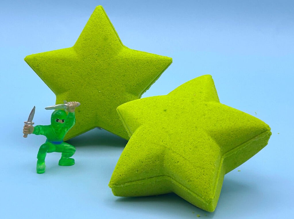 Ninja Star Kids Bath Bomb with Toy Inside - Berwyn Betty's Bath & Body Shop