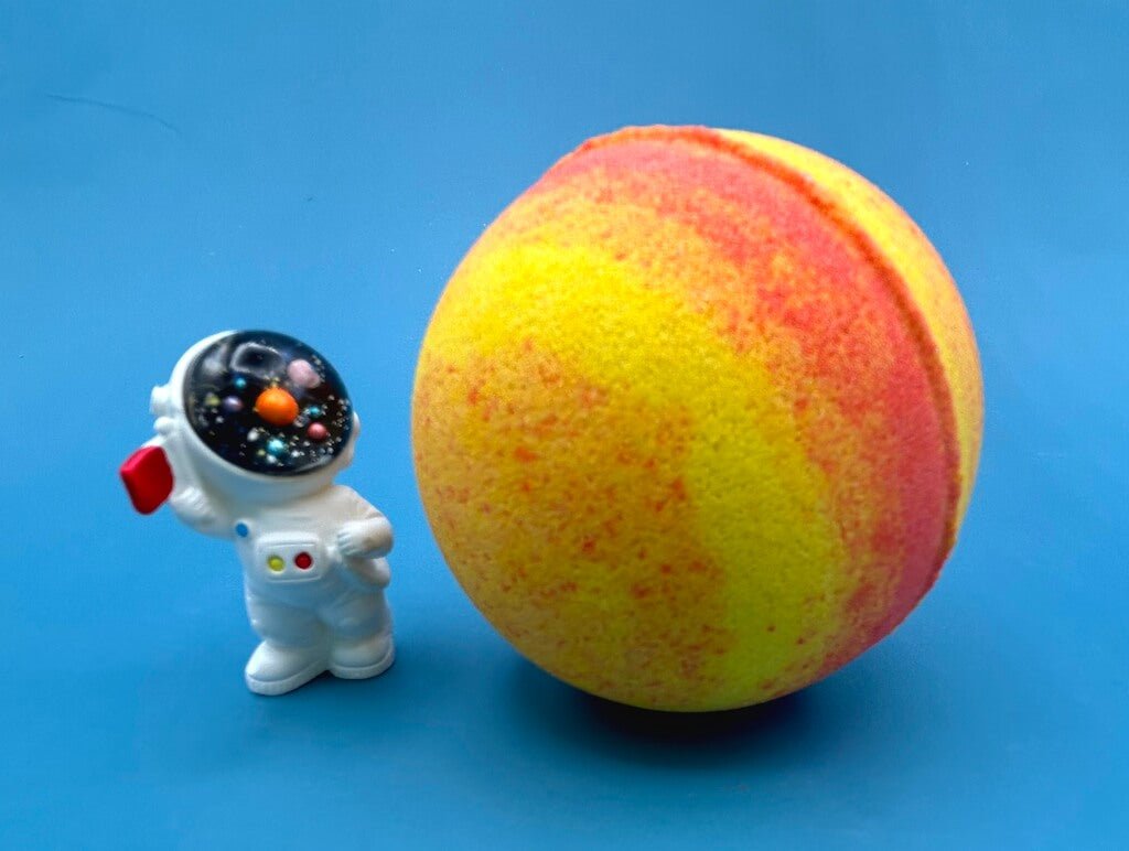 Outer Space Planet Kids Bath Bomb with Outer Space Toy Inside - Berwyn Betty's Bath & Body Shop