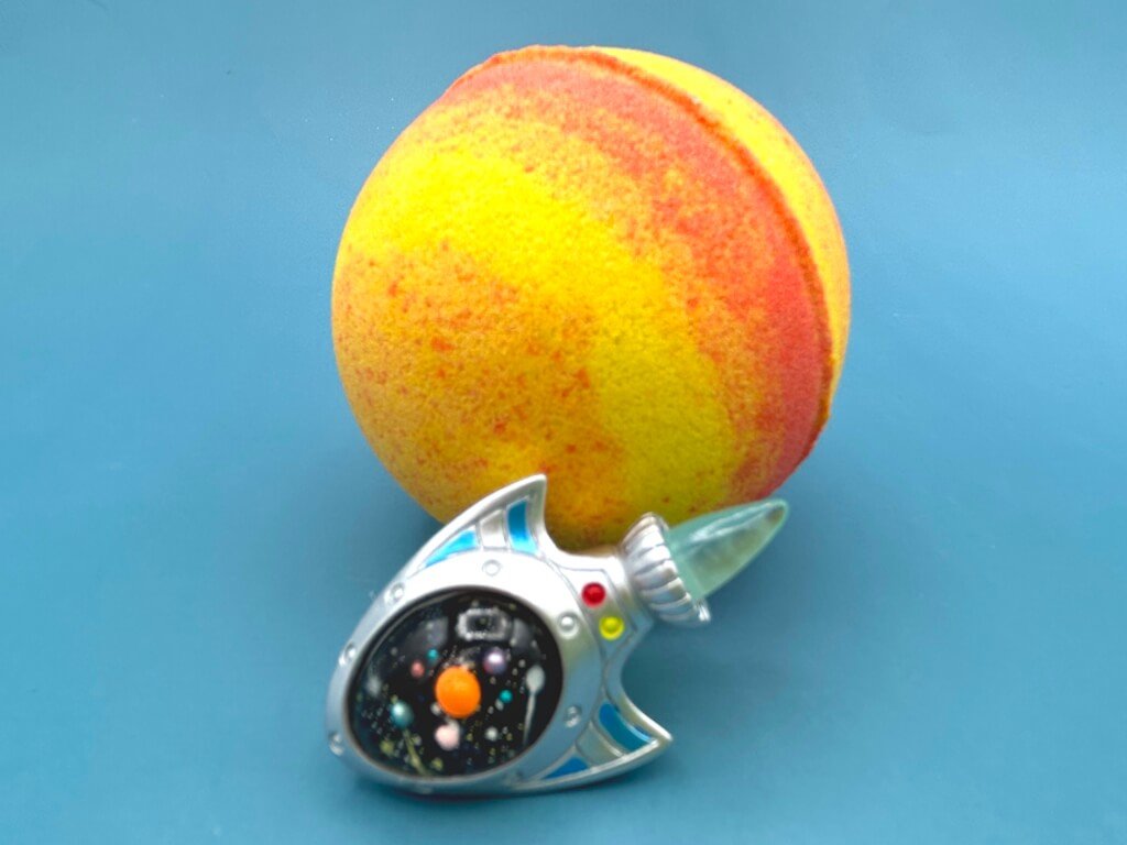 Outer Space Planet Kids Bath Bomb with Outer Space Toy Inside - Berwyn Betty's Bath & Body Shop