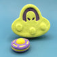 Outer Space UFO Kids Bath Bomb with Outer Space Eraser Toy Inside - Berwyn Betty's Bath & Body Shop