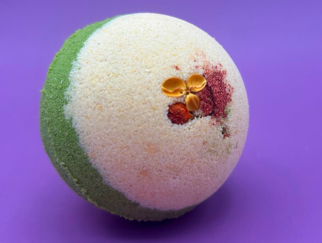 Patchouli & Sandalwood Scented Bath Bombs with Handmade Soap Inside - 2 ct - Berwyn Betty's Bath & Body Shop