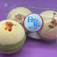 Patchouli & Sandalwood Scented Bath Bombs with Handmade Soap Inside - 2 ct - Berwyn Betty's Bath & Body Shop