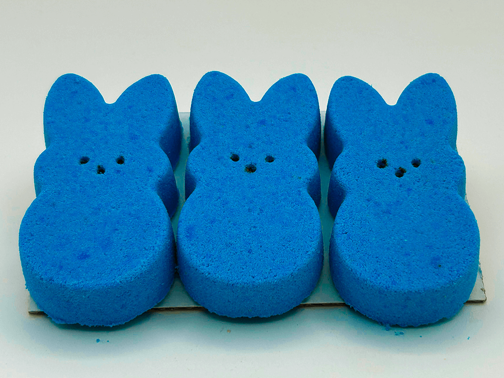 Peeps Blue Kids Bath Bombs Gift Pack with Surprise Toys Inside - 3 ct - Berwyn Betty's Bath & Body Shop