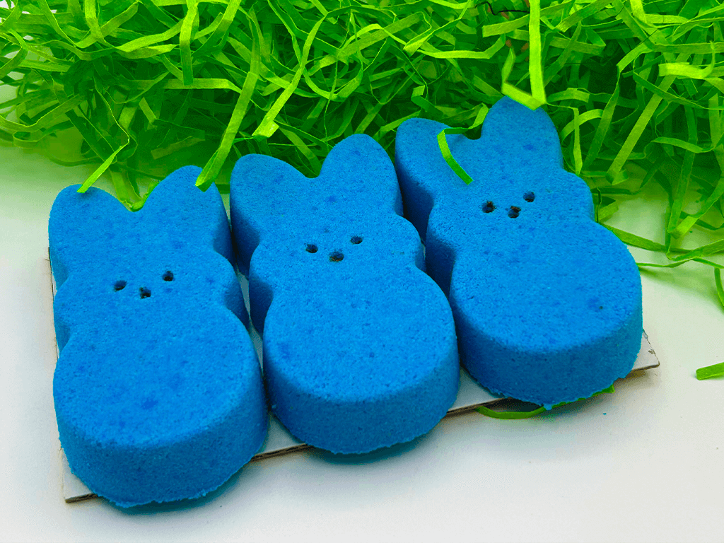 Peeps Blue Kids Bath Bombs Gift Pack with Surprise Toys Inside - 3 ct - Berwyn Betty's Bath & Body Shop