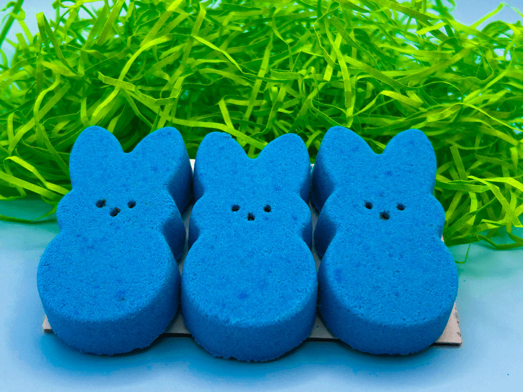 Peeps Blue Kids Bath Bombs Gift Pack with Surprise Toys Inside - 3 ct - Berwyn Betty's Bath & Body Shop