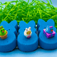 Peeps Blue Kids Bath Bombs Gift Pack with Surprise Toys Inside - 3 ct - Berwyn Betty's Bath & Body Shop