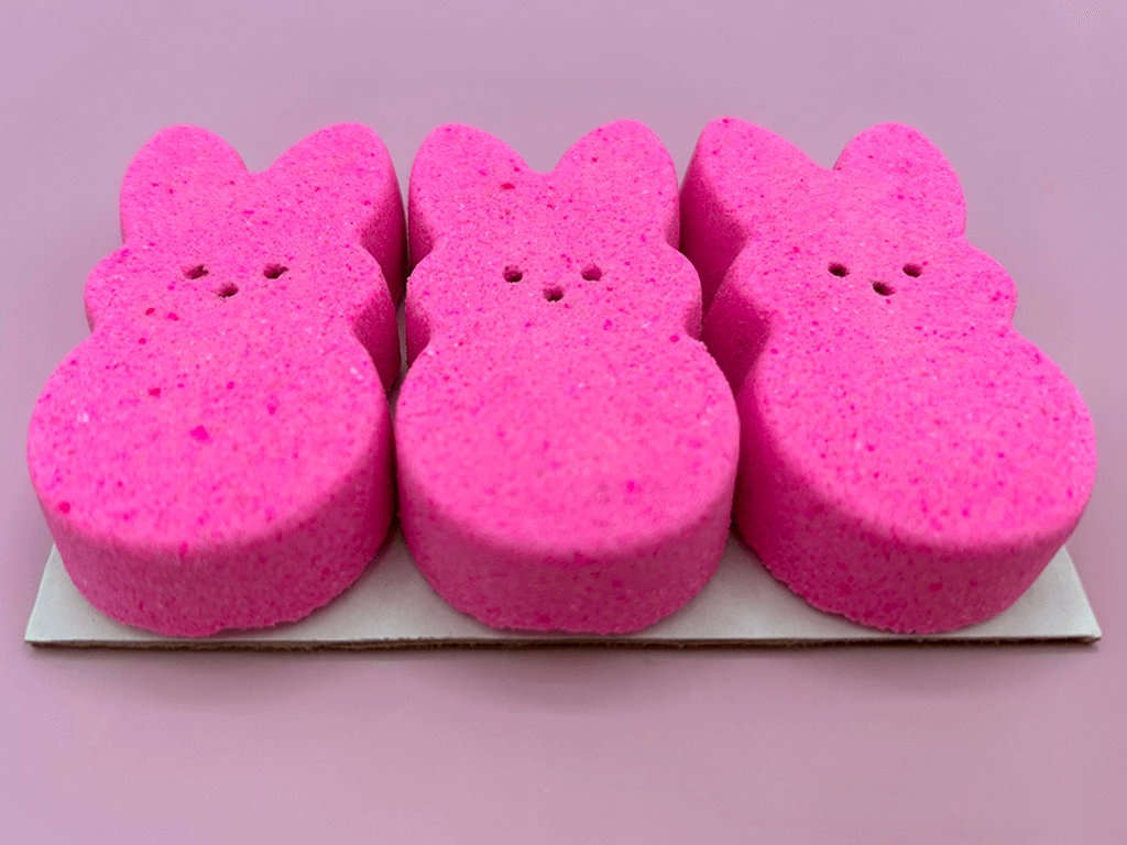 Peeps Pink Kids Bath Bomb Gift Pack with Surprise Toys Inside - 3 ct - Berwyn Betty's Bath & Body Shop