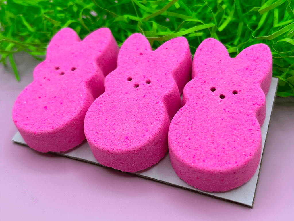 Peeps Pink Kids Bath Bomb Gift Pack with Surprise Toys Inside - 3 ct - Berwyn Betty's Bath & Body Shop